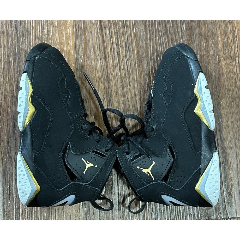 Jordan True Flight TD 'Black Metallic Gold' 2019 Size 8C 343797 070